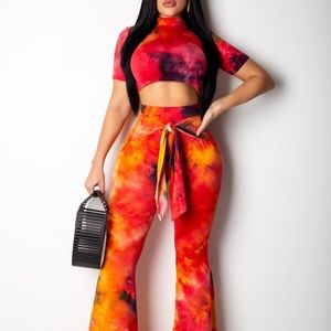 Volcanic Burst Pant Set